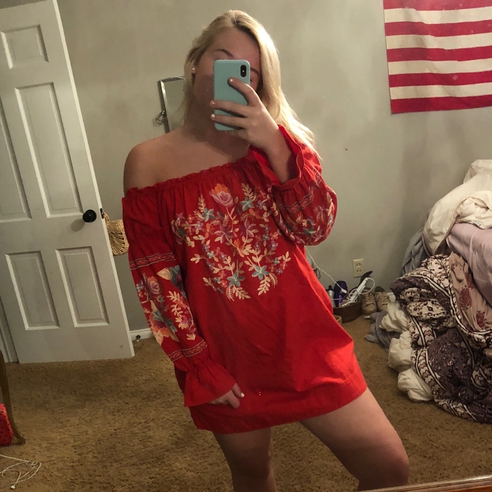 Off the shoulder dress